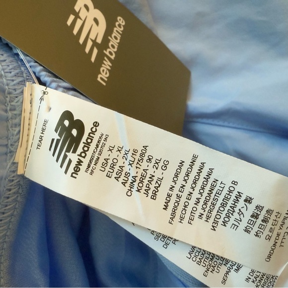 New Balance Sky Blue Running Shorts - Picture 6 of 6